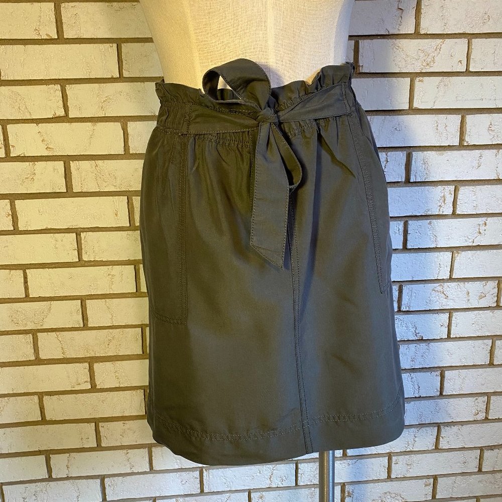 Merona | Army green elastic waist skirt SZ L
